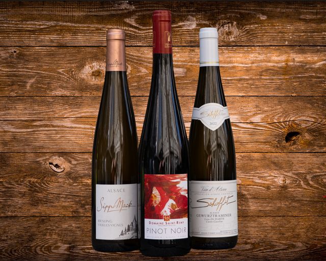 Bouteilles de la sélection Cépages d’Alsace