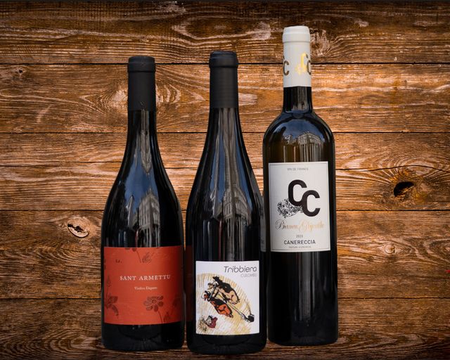 Bouteilles de la sélection Escales corses & italiennes