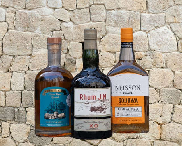 Bouteilles de la sélection Rhums d’outre-mer